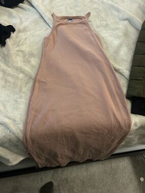 Old Navy Mauve Pink Knit Maxi Dress